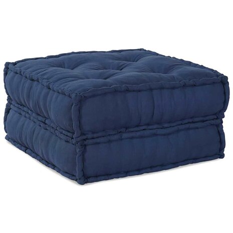 Modulaire Poef in Indigo - 70x70x36 Stof 4