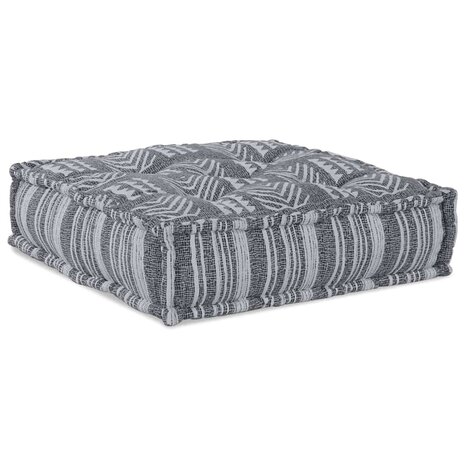 Poef modulair 70x70x54 cm stof grijs 2