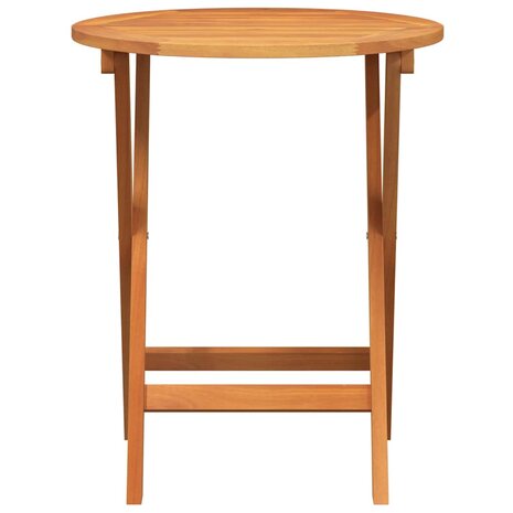 Opvouwbare Tuintafel Rond Ø60 x 72 cm van Massief Acacia Hout 3