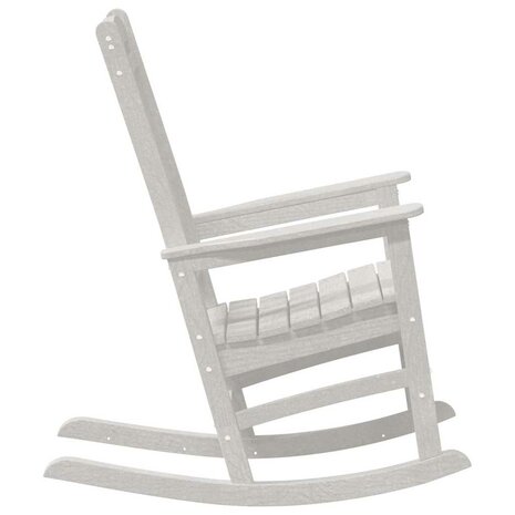 Tuin Schommelstoel Wit 70 x 92 x 108cm Kunststof 5