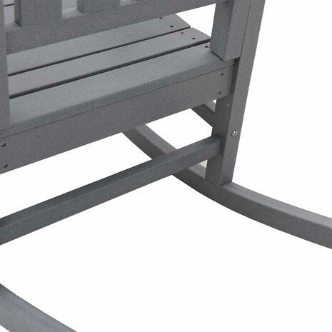 Tuin Schommelstoel Lichtgrijs 70 x 92 x 108 cm HDPE 6