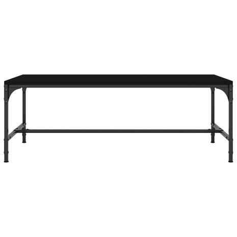 Salontafel 80x50x35 cm bewerkt hout zwart 4
