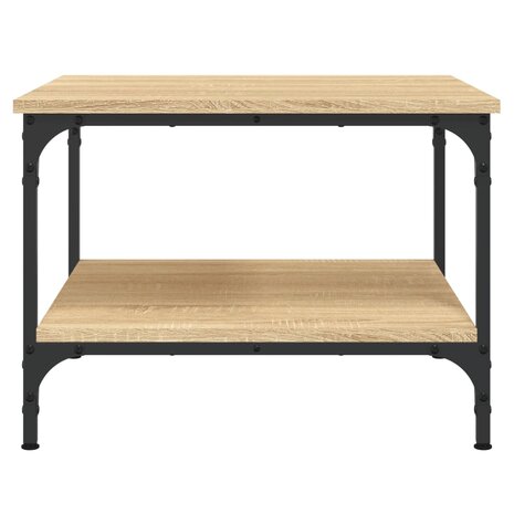 Salontafel 55x55x40 cm bewerkt hout sonoma eikenkleurig 4