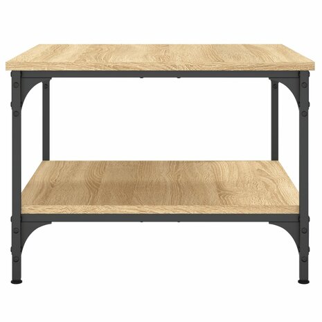 Salontafel 55x55x40 cm bewerkt hout sonoma eikenkleurig 6