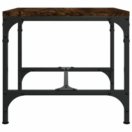 Bijzettafels 2 st 40x40x35 cm bewerkt hout gerookt eiken 7