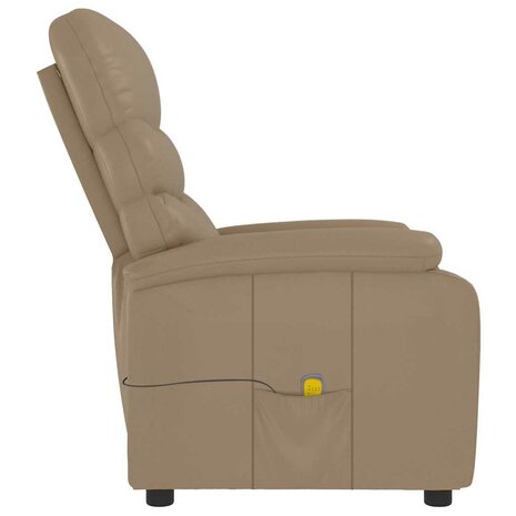 Massagestoel kunstleer cappuccinokleurig 4