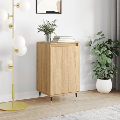Dressoir 40x35x70 cm bewerkt hout sonoma eikenkleurig 1