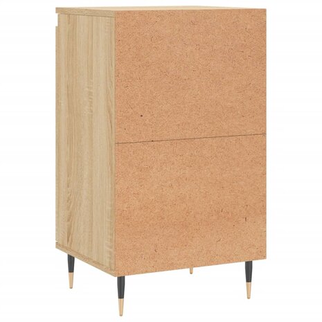 Dressoir 40x35x70 cm bewerkt hout sonoma eikenkleurig 8