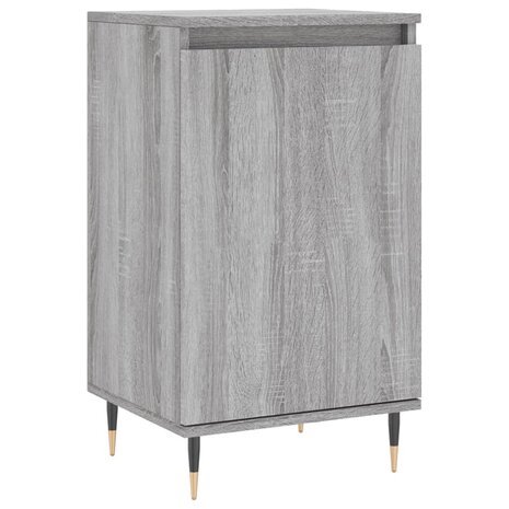 Dressoir 40x35x70 cm bewerkt hout grijs sonoma 2