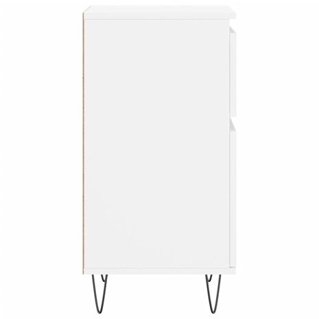 Dressoir 40x35x70 cm bewerkt hout wit 7