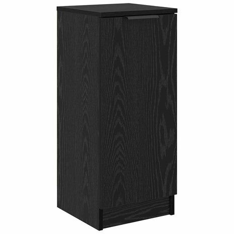 Dressoir Zwart eiken 30 x 30 x 70 cm Bewerkt hout 2