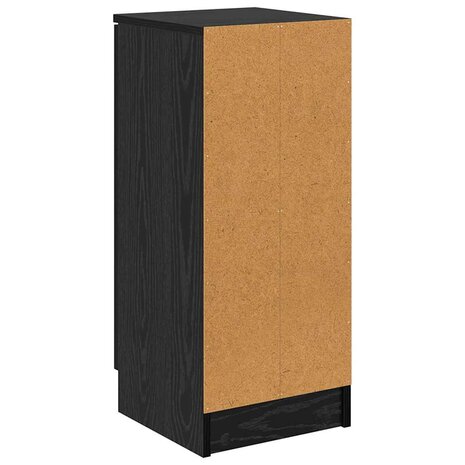 Dressoir Zwart eiken 30 x 30 x 70 cm Bewerkt hout 8