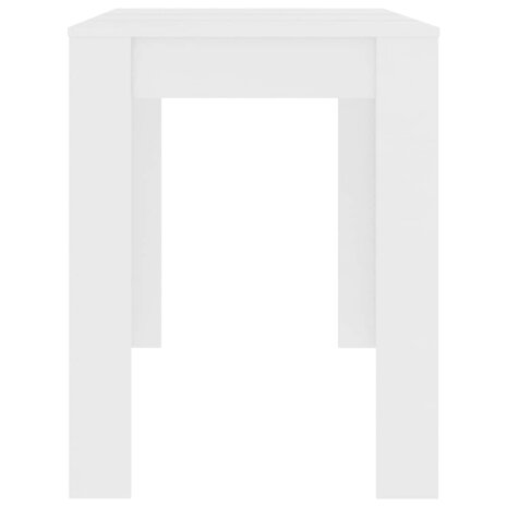 Eettafel 120x60x76 cm bewerkt hout wit 5