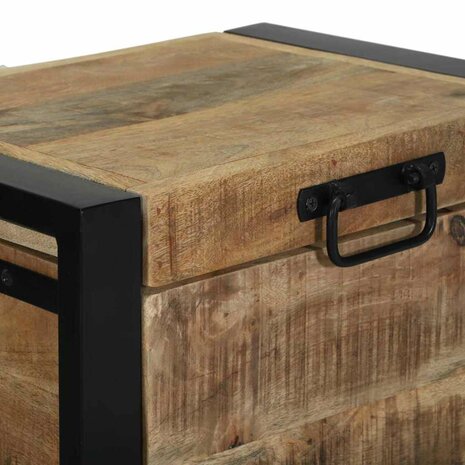 Opbergkisten met opslag Bruin 40 x 30 x 30 cm Massief mangohout 8