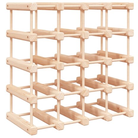 Wijnrek voor 20 flessen 46,5x23x46,5 cm massief grenenhout 2