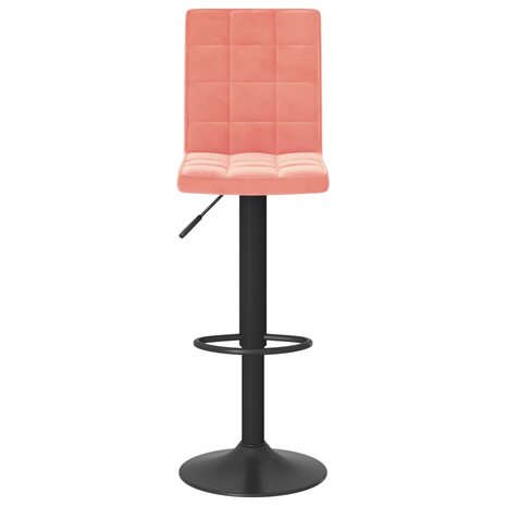 Barkruk Roze Fluweel 3