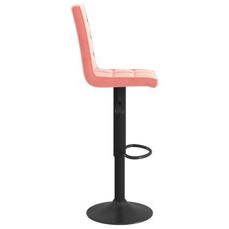 Barkruk Roze Fluweel 4