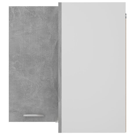 Hanghoekkast Lyon 57x57x60 cm bewerkt hout betongrijs 7
