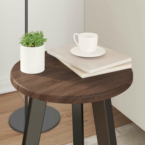 Tafelblad bruin eikenkleur 30 x 30 x 1.5 cm Bewerkt hout 4