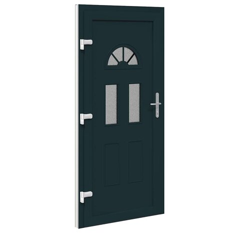 Voordeur Antraciet PVC 9