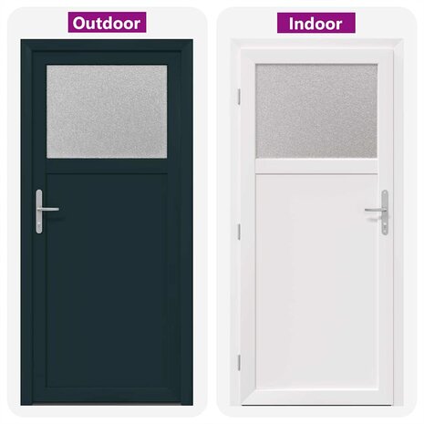 Voordeur Antraciet PVC 7