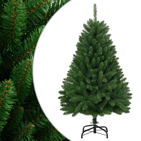 Kunstkerstboom met scharnieren en standaard 150 cm 1