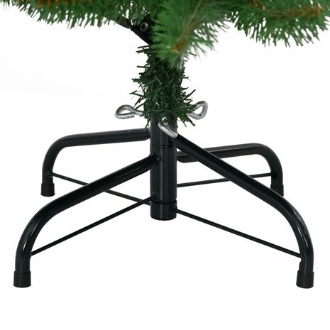 Kunstkerstboom met scharnieren en standaard 150 cm 7