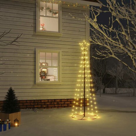 Kegelkerstboom 108 LED&apos;s 70x180 cm warmwit 1