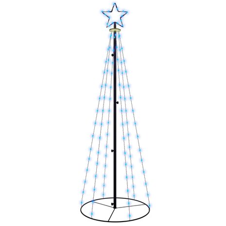Kegelkerstboom 108 LED&apos;s 70x180 cm blauw 2
