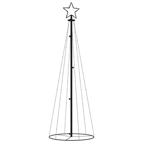 Kegelkerstboom 108 LED&apos;s 70x180 cm blauw 3