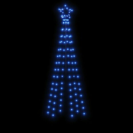 Kegelkerstboom 108 LED&apos;s 70x180 cm blauw 4