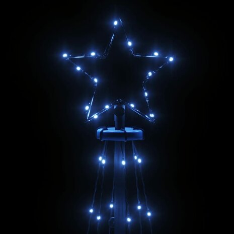 Kegelkerstboom 108 LED&apos;s 70x180 cm blauw 5