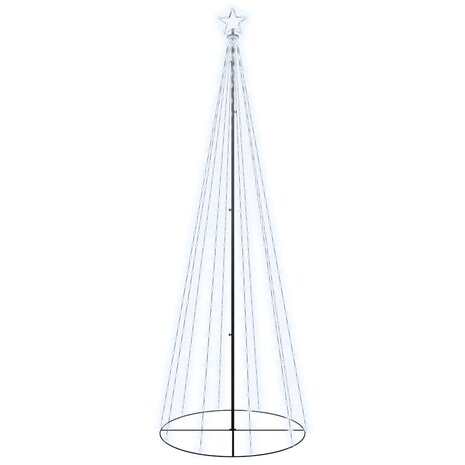 Kegelkerstboom 310 LED&apos;s 100x300 cm koudwit 2