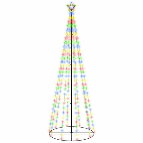 Kegelkerstboom 310 LED&apos;s 100x300 cm meerkleurig 2