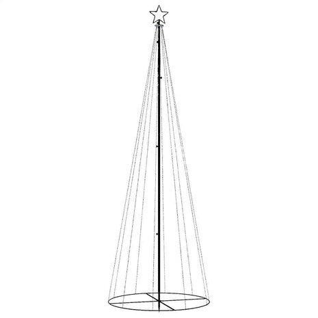 Kegelkerstboom 310 LED&apos;s 100x300 cm meerkleurig 3