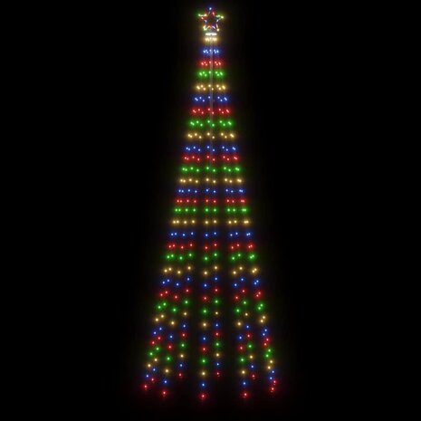 Kegelkerstboom 310 LED&apos;s 100x300 cm meerkleurig 4