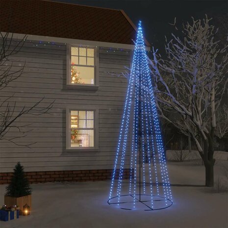 Kegelkerstboom 732 LED&apos;s blauw 160x500 cm 1