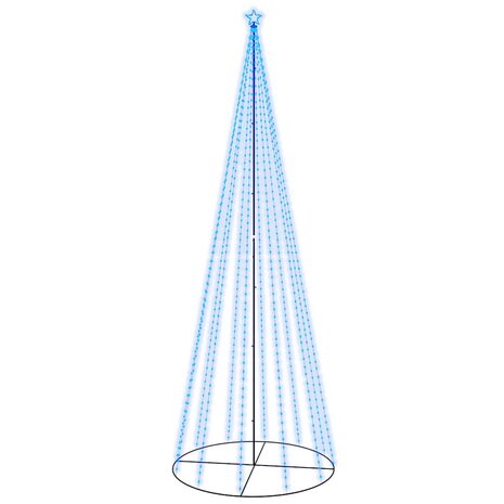 Kegelkerstboom 732 LED&apos;s blauw 160x500 cm 2