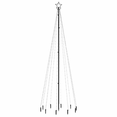 Kerstboom met grondpin 310 LED&apos;s meerkleurig 300 cm 3