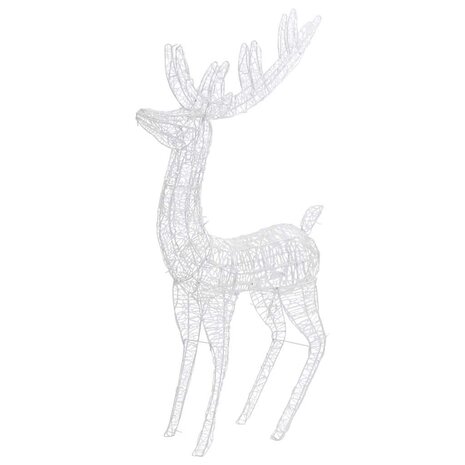 Kerstdecoratie rendier XXL 2 st 250 LED&apos;s warmwit 180 cm acryl 4