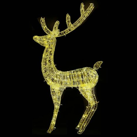 Kerstdecoratie rendier XXL 2 st 250 LED&apos;s warmwit 180 cm acryl 7