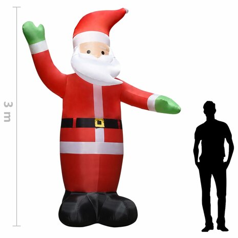 Kerstman opblaasbaar met LED&apos;s IP44 3 m 8