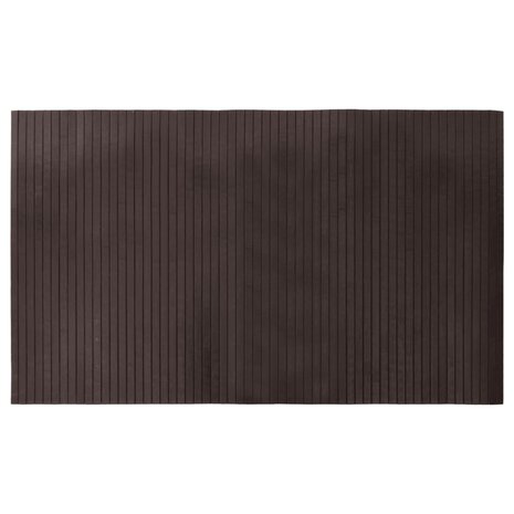 Vloerkleed rechthoekig 60x100 cm bamboe donkerbruin 2