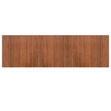 Vloerkleed rechthoekig 60x200 cm bamboe bruin 2