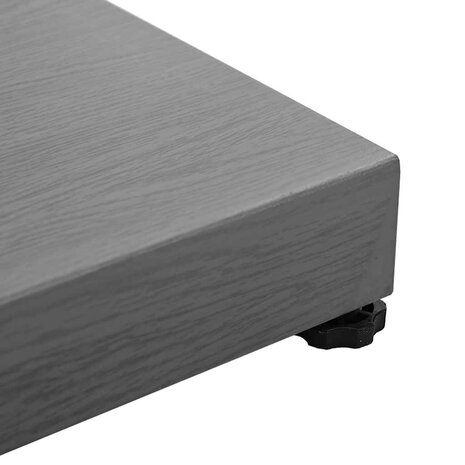 Buiten Parasolvoet Donkergrijze houtlook 45 x 45 x 31.5 cm 8