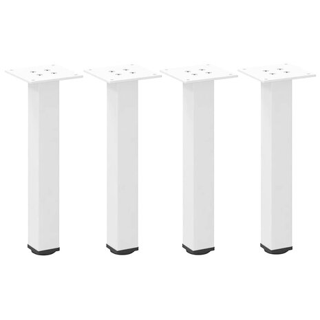 Salontafelpoten 4 st 30-32 cm staal wit 2