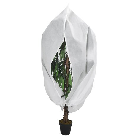 Plantenhoezen met ritssluiting 4 st 70 g/m² 1,2x1,8 m 2