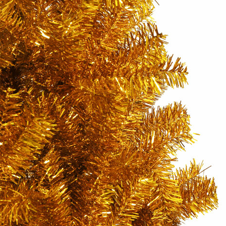 Kunstkerstboom met standaard 180 cm PET goudkleurig 4