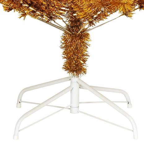 Kunstkerstboom met standaard 180 cm PET goudkleurig 5