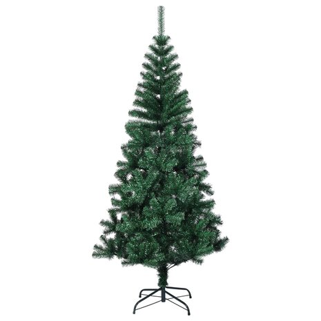 Kunstkerstboom met iriserende uiteinden 180 cm PVC groen 2